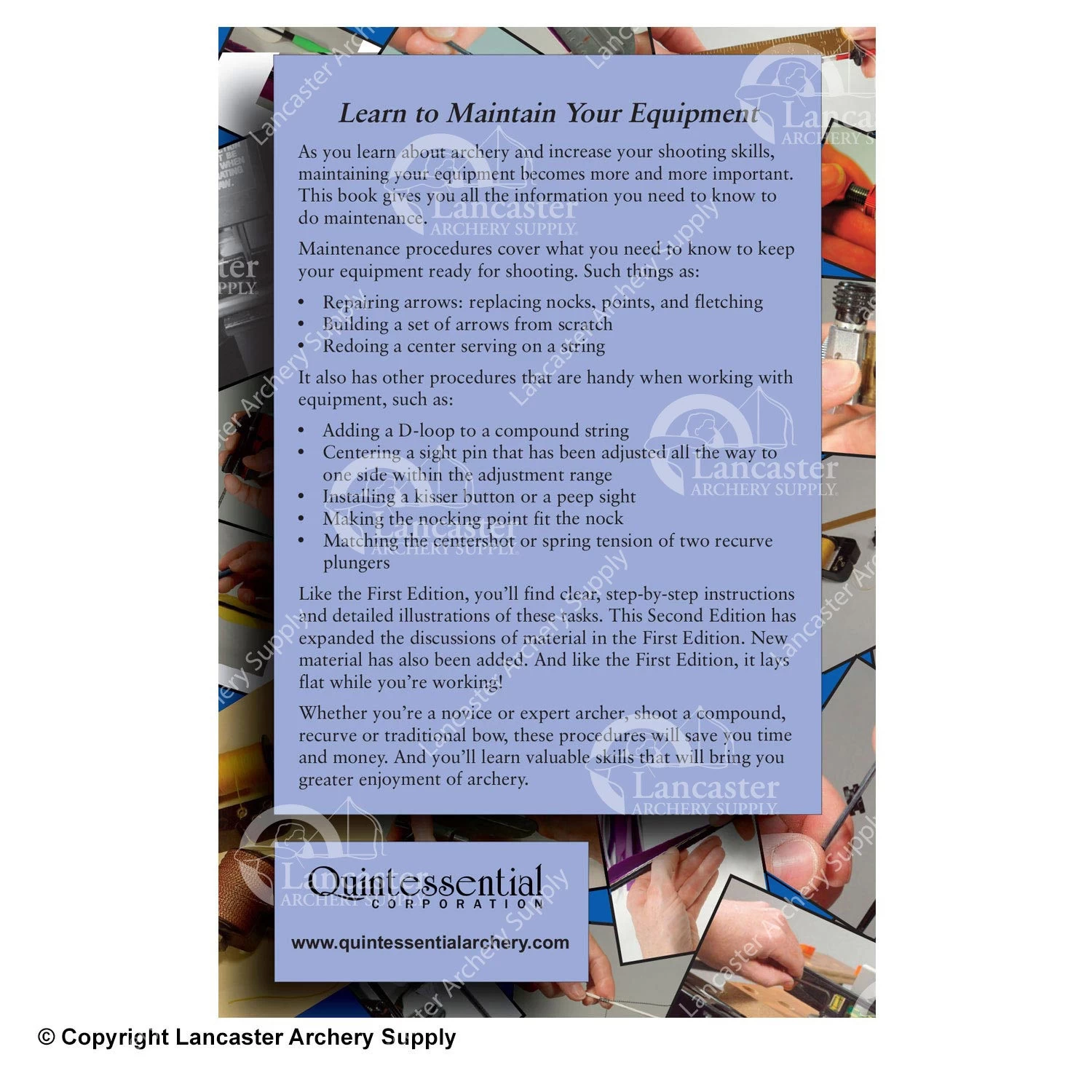 Ruth Rowe 2nd Edition Simple Maintenance For Archery - Image 2