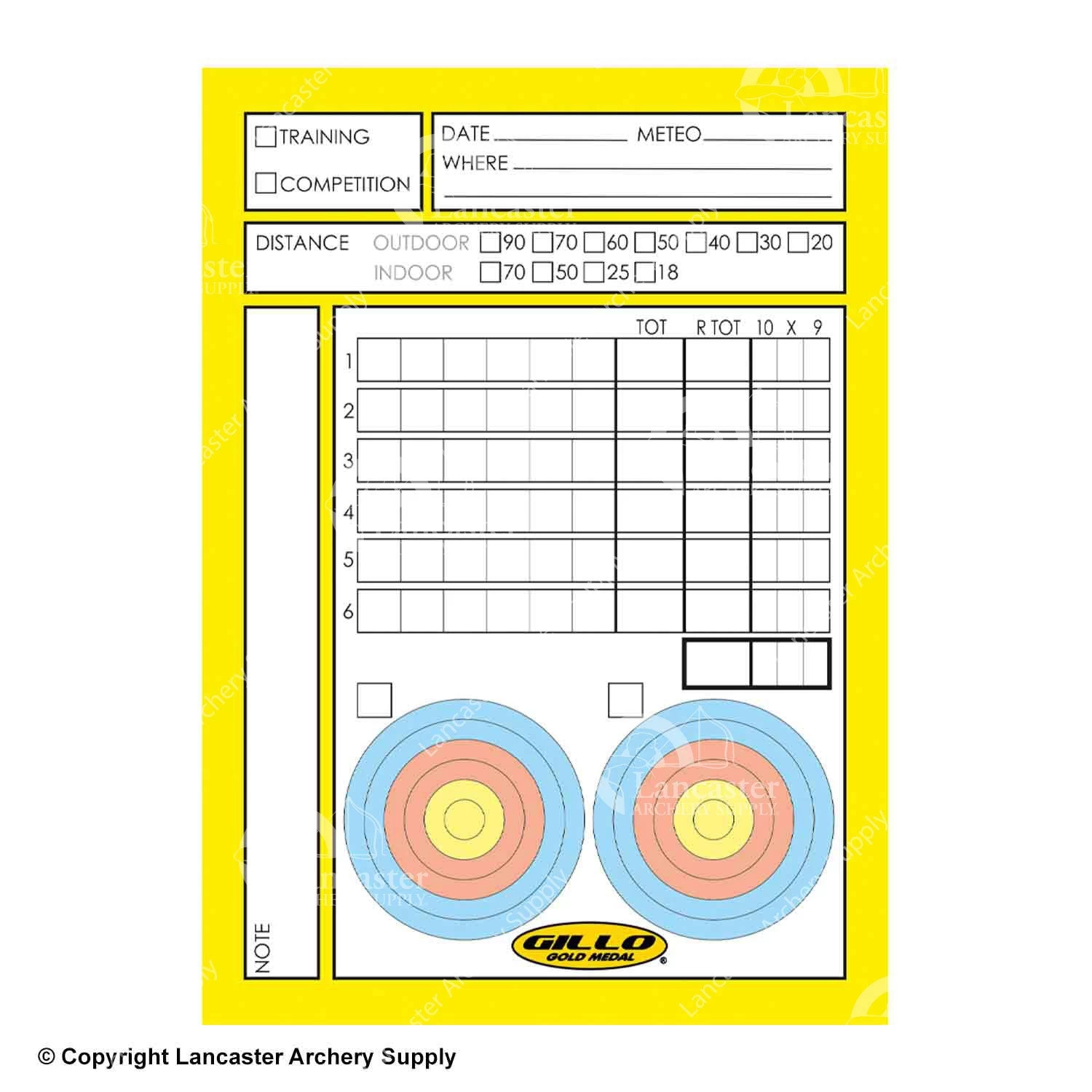Gillo Archery Score Book - Image 2